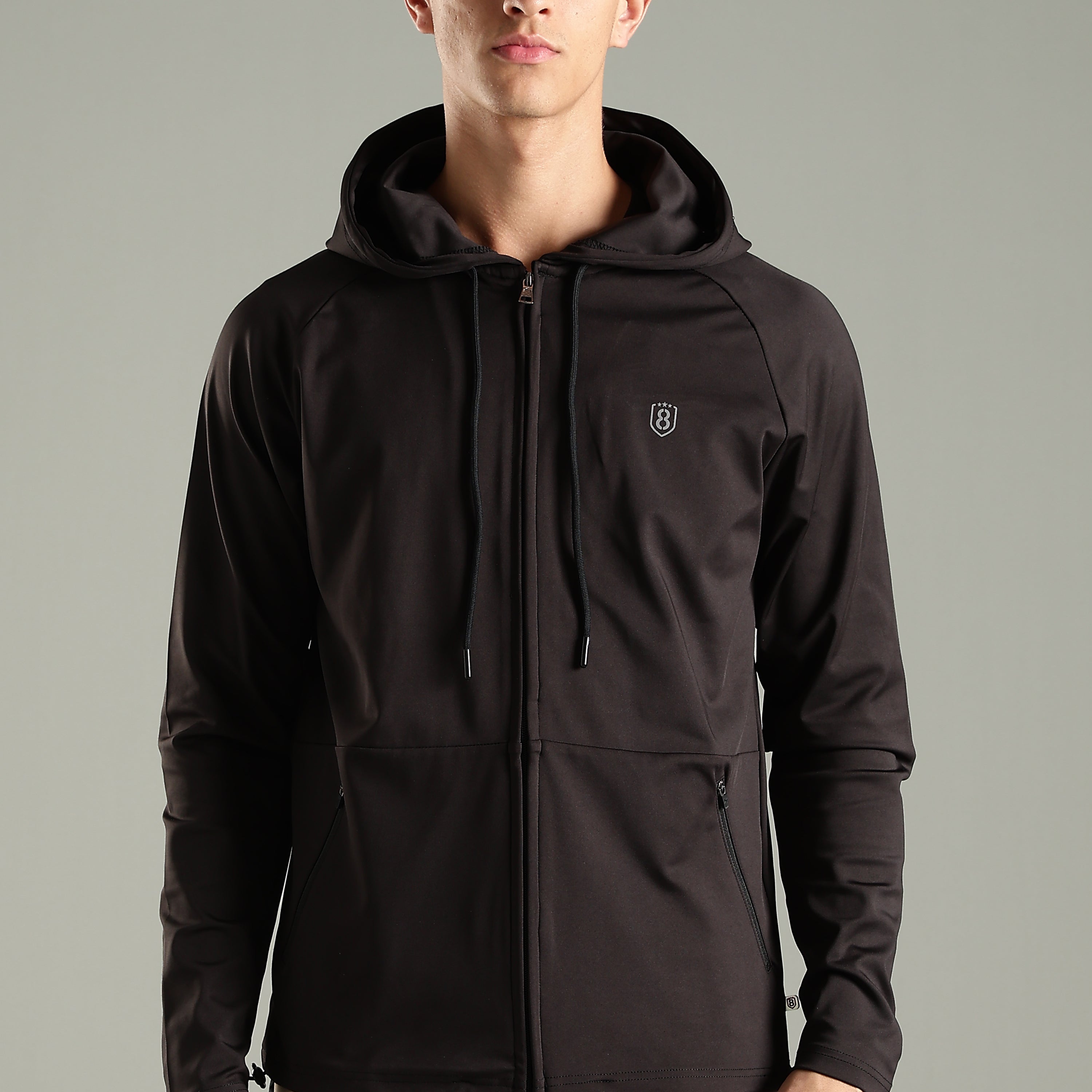 Men's All weather Hooded Jacket with inside pocket