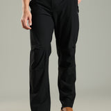 Men's Workleisure Pants with Knee Pleat & Double Button Zipper Closure