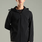 Men's all weather water repellent Hoodie Jacket with thumb hole