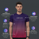 Men's digital print Training Quick dry T-shirt