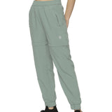 Women's Solid Detachable Track pants with Zipper Pockets