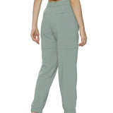 Women's Solid Detachable Track pants with Zipper Pockets