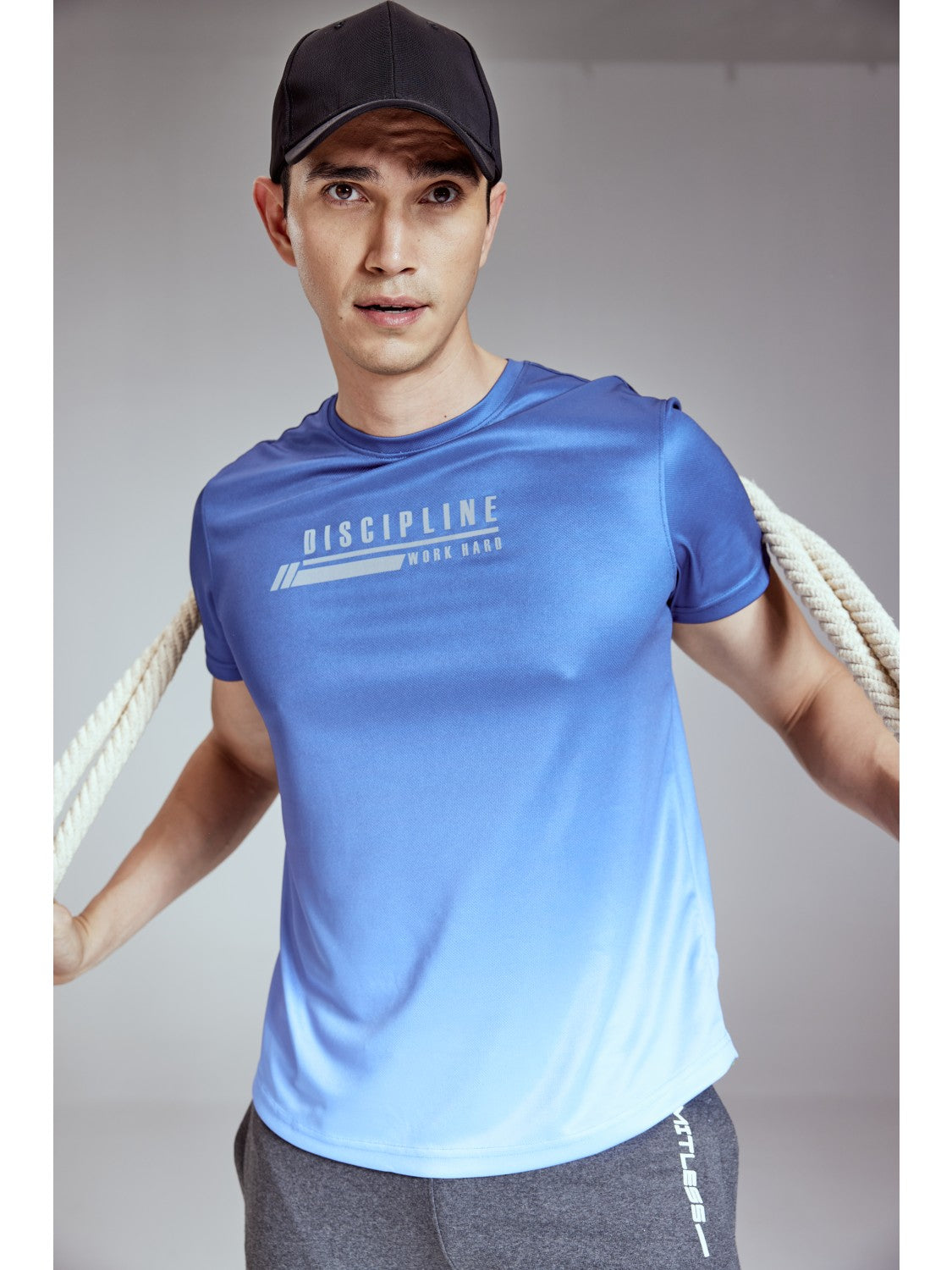 Domin8 Active stretchable t shirt for men with breathable fabric and modern fit