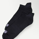 Nylon Low Ankle Socks With Rubber Grip Set - Black