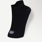 Nylon Low Ankle Socks With Rubber Grip  - Black