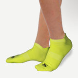 Nylon Low Ankle Socks With Rubber Grip Set - Neon