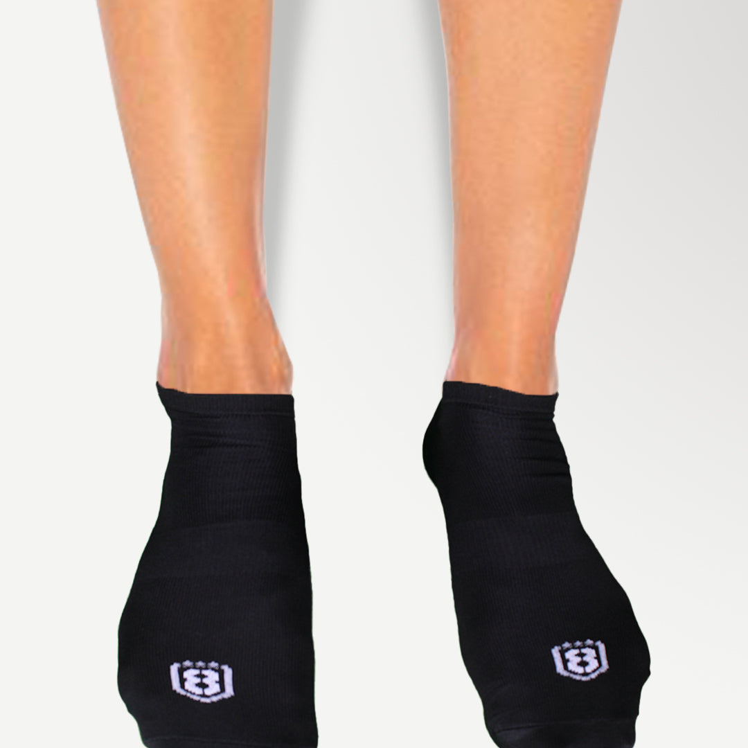 Nylon Low Ankle Socks With Rubber Grip  - Neon