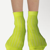 Nylon High Ankle Socks Set- Neon