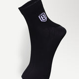 Nylon High Ankle Socks  - Black