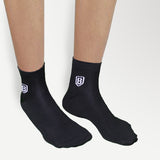 Nylon High Ankle Socks  - Black