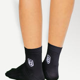 Nylon High Ankle Socks  - Black