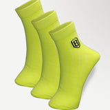 Nylon High Ankle Socks Set- Neon