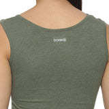 Women UPF Sun Protection Eco Friendly Yoga Sleeveless Cross Crop Top