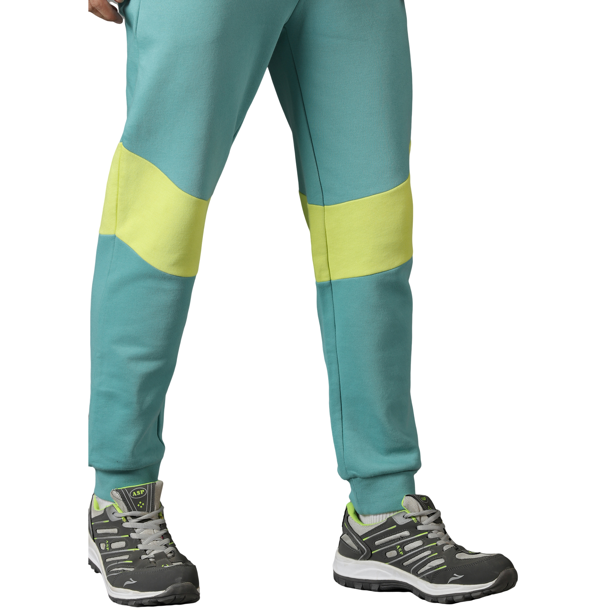 Men's breathable track suit with colorblock pattern