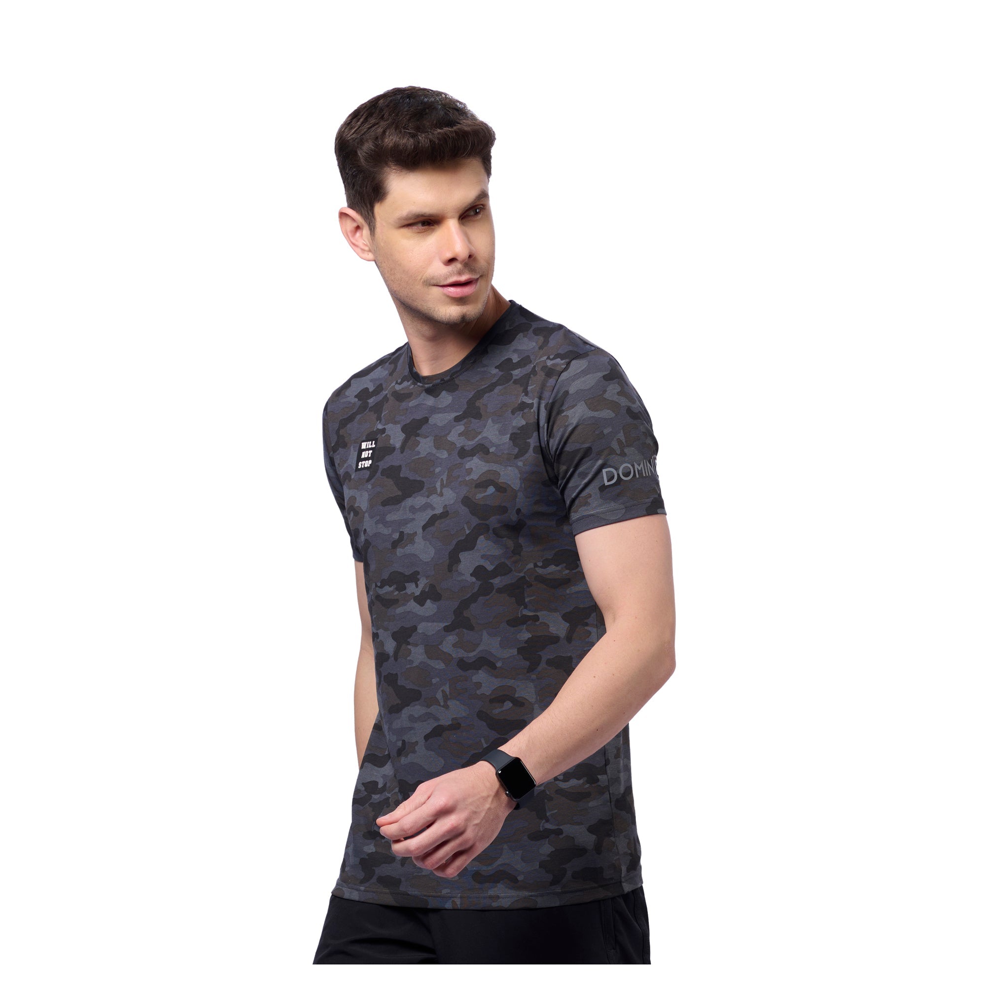 Men's Camouflage Round Neck T-shirt