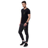 Men's Outdoor T-Shirt with Nylon Zipped Pocket