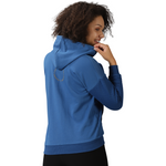 Stylish women’s blue hoodie with pockets for casual wear
